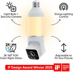 WYZE Bulb Cam Security Camera, 2K HD Outdoor Light Bulb Camera, Color Night - Image 9
