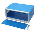 Zulkit Junction Box Blue Metal Project Box DIY Electric Enclosure Case by Zulkit