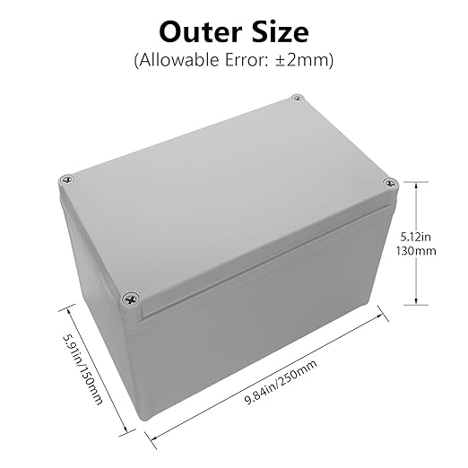 LeMotech IP67 Waterproof Junction Box ABS Plastic Project Box Dustproof - Image 2