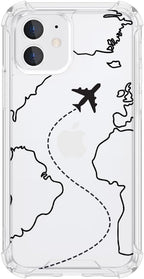 FANXI Minimalist Airplane Travel Map Phone Case Compatible - Image 8
