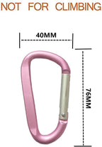 LESHIRY Large Carabiners Keychain 3" Aluminum D Shape Premium Durable D-Ring - Image 2