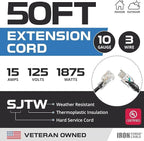 Iron Forge Cable 50 ft Lighted Outdoor Extension Cord - Image 2