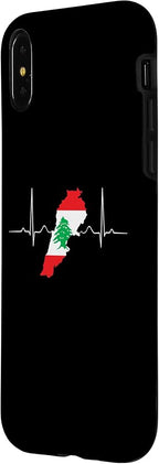 Lebanon Heart Lebanese Heartbeat Vintage Lebanon Map Case - Image 2