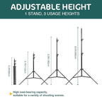 Kate Heavy Duty Light Stand for Photography, 8.5ft High Stable Photo Video - Image 3