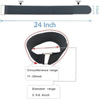 YiwerDer 6Pcs 24" x 2" Nylon Heavy Duty Reusable Hook and Loop Cinch Straps - Image 2
