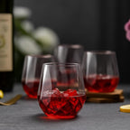 Oojami 40 Pack Diamond Shaped Plastic Wine Glasses 12 oz - Image 6