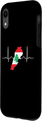 Lebanon Heart Lebanese Heartbeat Vintage Lebanon Map Case - Image 2