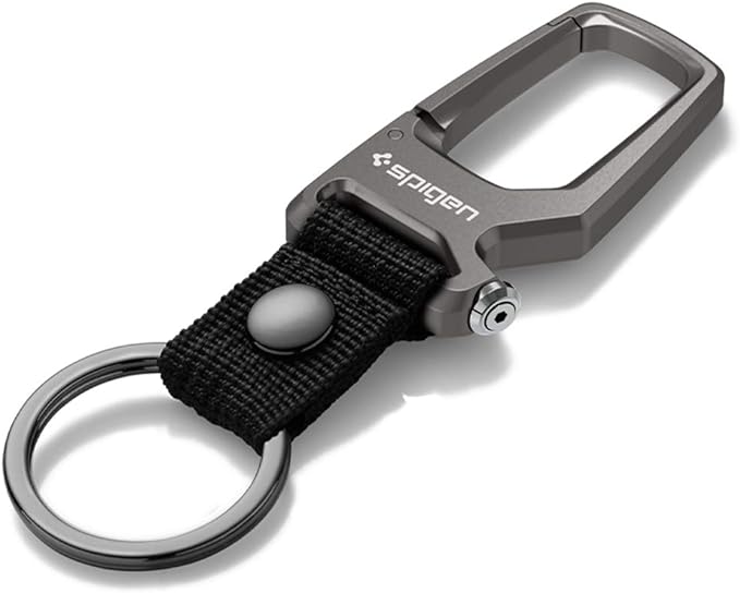 Spigen Life Carabiner Key Ring Clip, Car Keychain Clip, Bottle Opener Key Chain by Spigen