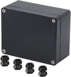 Project Box ABS Black Electrical Boxes IP65 Outdoor Waterproof Box Electronic by Raculety