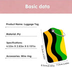 2Pcs Abstract Wave Luggage Tags - Image 3