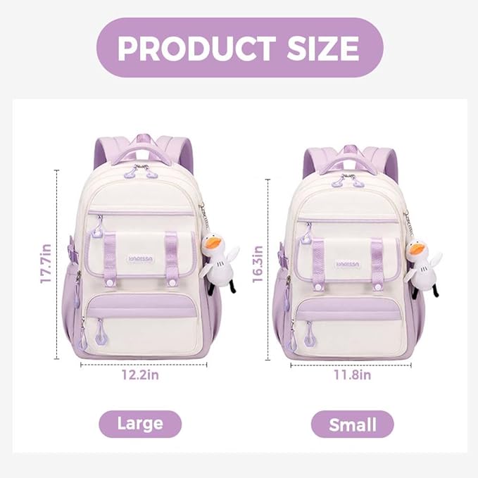Womens Girls Backpack for School Cute Aesthetic Large Laptop Backpack Kawaii - Image 2