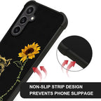 for Samsung Galaxy S23 FE Case, Pig Sunflower Yellow Sunshine Pattern Graphic - Image 4