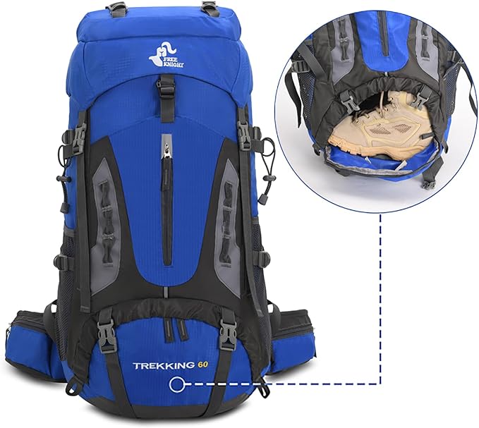 Bseash 60L Hiking Camping Backpack - Image 5