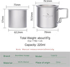 iBasingo 220ml Titanium Cup - Image 2