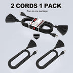 EP 2 Pack 10 Ft Outdoor Extension Cord - Image 3
