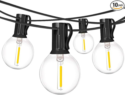18Ft Outdoor Patio String Lights, UL Listed Commercial Light String by MuasdaeOutdoorStringlights