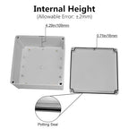 LeMotech Waterproof Dustproof IP67 Junction Box DIY Case Enclosure Gray 7.9 x - Image 4