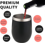 12oz/4 Pack Wine Tumbler Glasses - Image 3