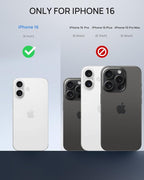 Lanhiem Magnetic for iPhone 16 Waterproof Case, Built-in Privacy Screen - Image 9