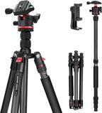 NEEWER Basics Carbon Fiber Travel Tripod Monopod, Arca Type Ball Head, Max Load by Neewer