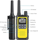 NXGKET Walkie Talkies for Adults Long Rang NOAA Weather Alerts, Rechargeable - Image 7