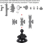Suction Cup Base Mount with 25mm/1" Ball, Compatible with RAM Mounts and Other - Image 4