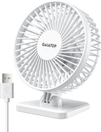 Gaiatop USB Desk Fan, Small But Powerful, Personal Portable Quiet 3 Speeds by GAIATOP