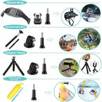 REFLEX CAMERA 50 in 1 Action Camera Accessories Kit Compatible - Image 6