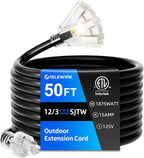 50 FT Outdoor Extension Cord by ISLEWIRE