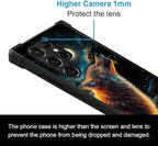for Samsung Galaxy S22 Ultra Case, Star Cave Hungry Wolf Pattern Graphic Design - Image 3
