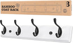 Badiano Wooden Coat Rack, Wall-Mounted Organizer by BADIANO