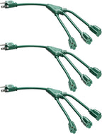 DEWENWILS Extension Cord Splitter 1 to 3, 16/3 Heavy Duty SJTW Wire, 3 Prong by DEWENWILS