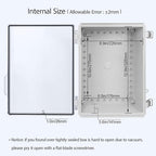 LeMotech Electrical Box, IP67 Waterproof Hinged Clear Cover Stainless Steel - Image 5