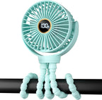 Portable Stroller Mini Fan, Small Rechargeable Personal Fan, Travel Essentials - Image 6