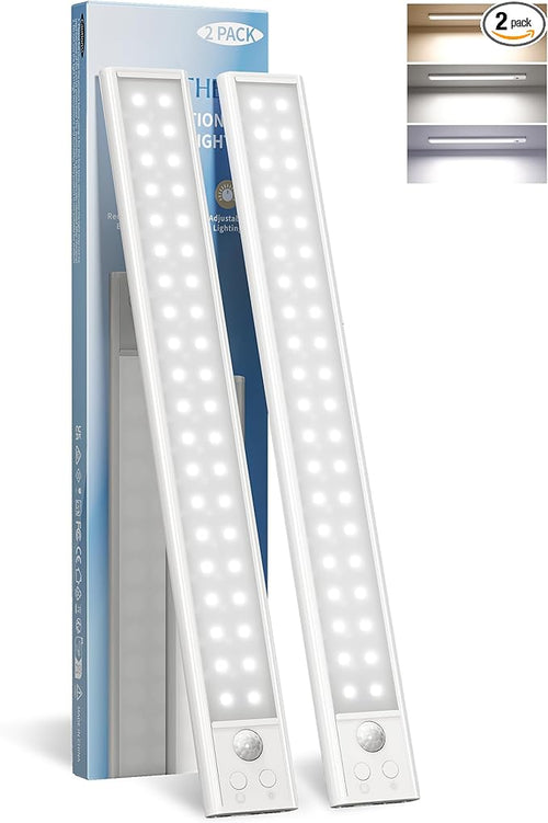14.5-inch Under Cabinet Lights, Wireless Closet Light, Motion Sensor, 3500mAh by AMETHEUS