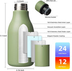 BJPKPK Insulated Water Bottles, 12oz Stainless Steel Metal Water Bottle - Image 3
