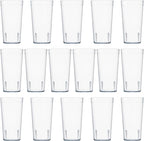 US Acrylic Cafe Plastic Reusable Tumblers 20-ounce Water Cups in Clear | Value - Image 9