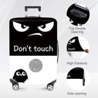 ANNA QUEEN Funny Don't Touch Luggage Cover, Stretchable Suitcase Protector - Image 2