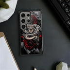 for Samsung Galaxy S24 Ultra Case, Entwined Rose Snake Pattern Graphic Design - Image 7