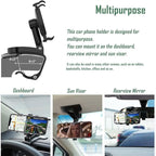 YAOKEEP Universal Car Phone Holder Mount, 360 Degrees Rotation Dashboard Phone - Image 2