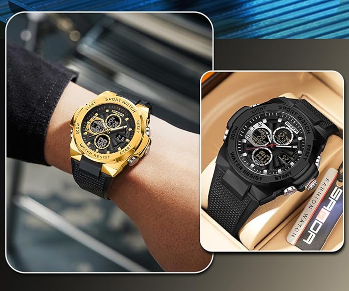 FANMIS Mens Military Multifunction Digital LED Watch Electronic Waterproof - Image 7