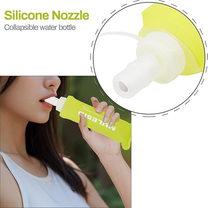 Soft Flask Running Bottles Collapsible Water Bottle Foldable - Image 3
