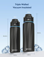 BOOST Smart Water Bottle that Reminds You to Drink, 24oz BPA-Free Stainless - Image 5