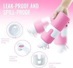 Nefeeko Collapsible Water Bottle, BPA Free 26oz Foldable Water Bottle - Image 4