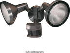 Globe Electric 17000140 180-Degree 240 W Twin Head Black Hardwired Motion - Image 2