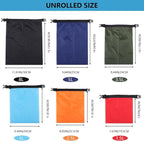 Pimoys 6 Pack Waterproof Dry Bags, Lightweight Outdoor Dry Sacks Ultimate Dry - Image 2