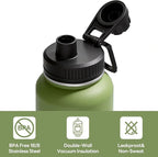 Navigate 40 oz Insulated Stainless Steel Sports Water Bottle - Image 4