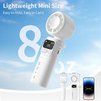 Lerat Portable Handheld Turbo Fan, 5-Speed Wind, Battery Operated, 3-in-1 Hand - Image 5