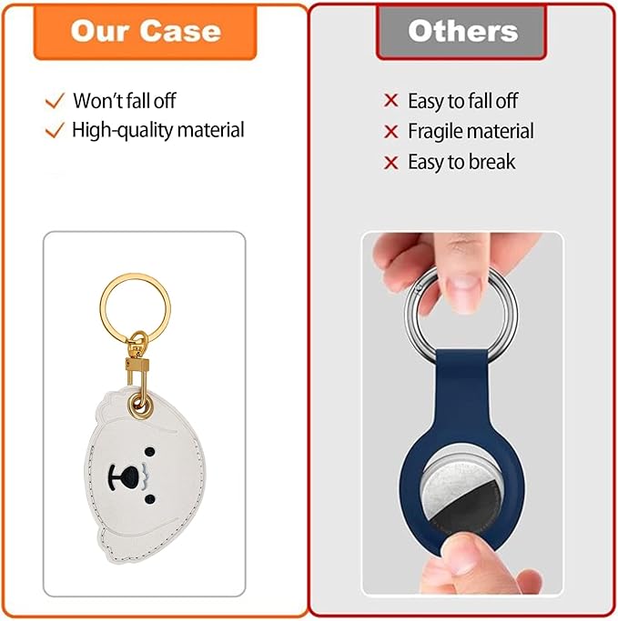 Leather Keychain Case Holder Compatible - Image 7