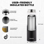 RAYMYLO Insulated Water Bottle 20 oz, Triple Wall Vacuum Stainless Steel - Image 5